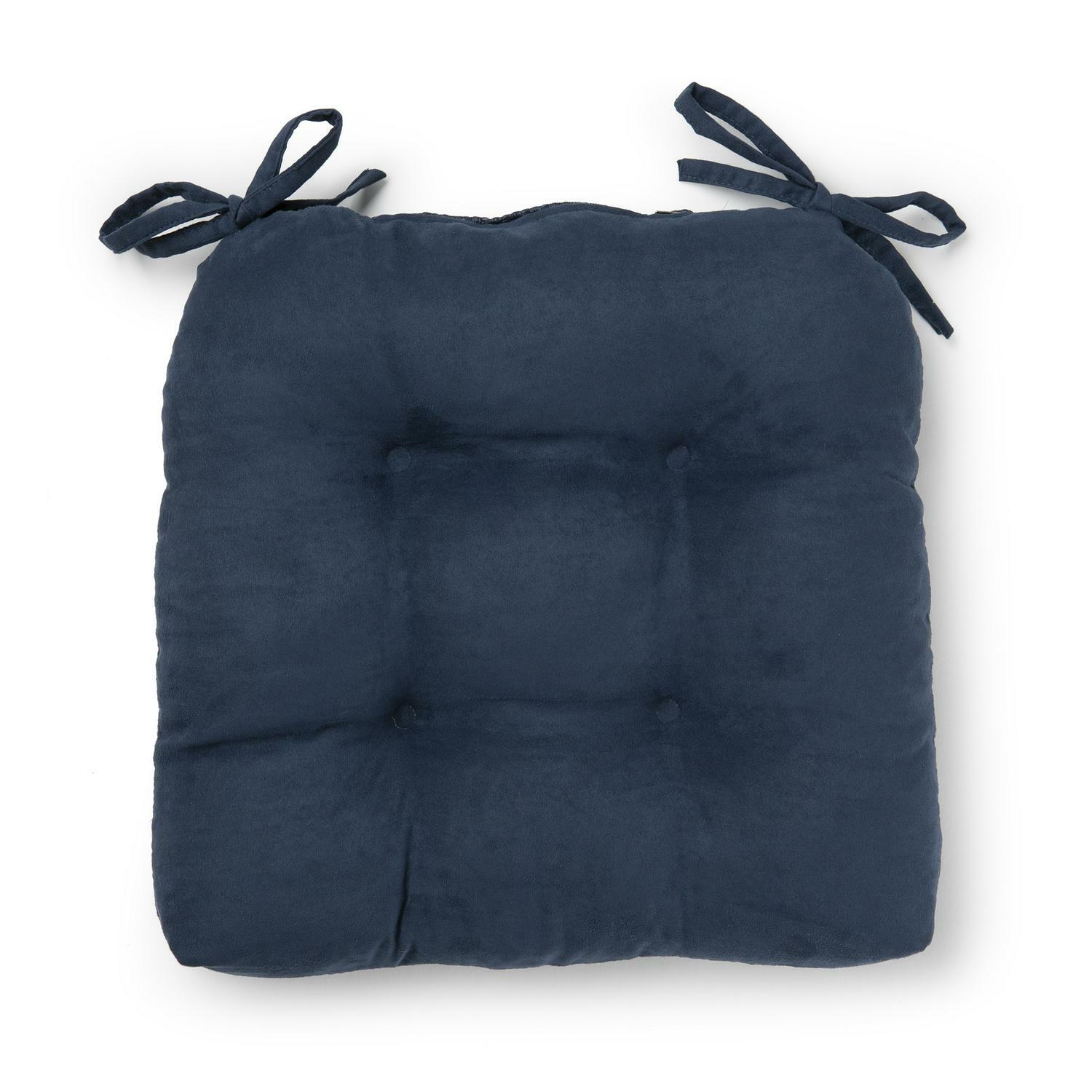Shredded Memory Foam Chair Cushion Kitchen Dining Seat Pad Light Blue Single gallery