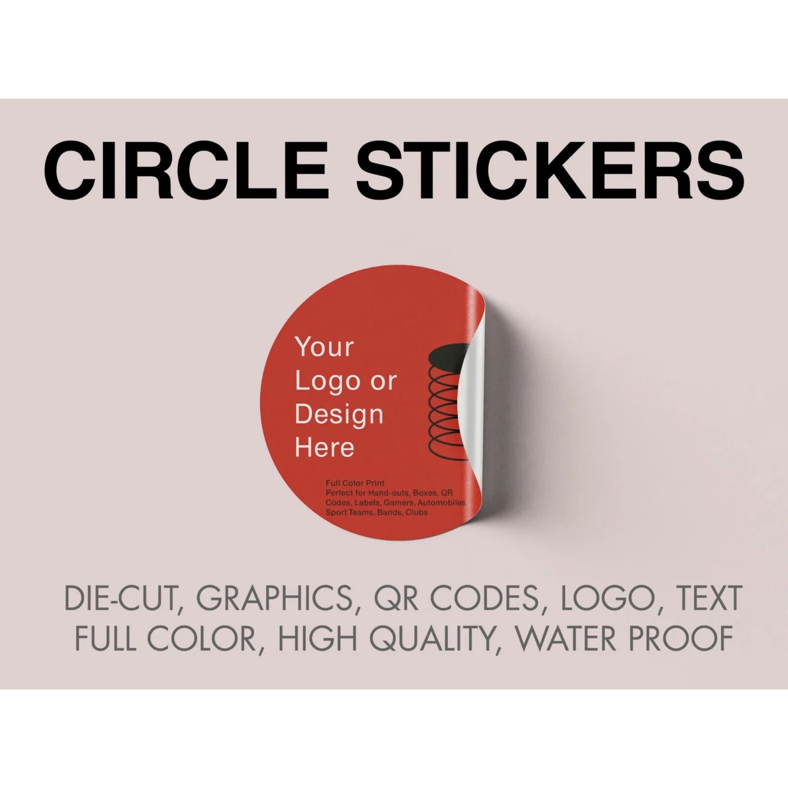 50 2x2 Custom Printed Full Color Outdoor Vinyl Car Bumper Sticker Decal Die Cut gallery