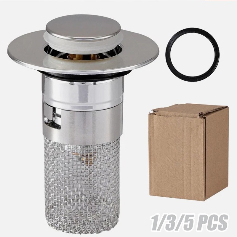 Washbasin Drainer Universal Type Copper Core For Water Leakage Plug Of Filter gallery