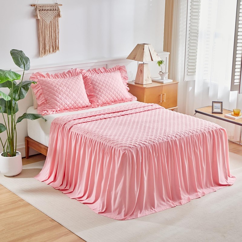 Uozzi Bedding Ruffle Skirt Bedspread Set - 30 - Ruffled Summer gallery