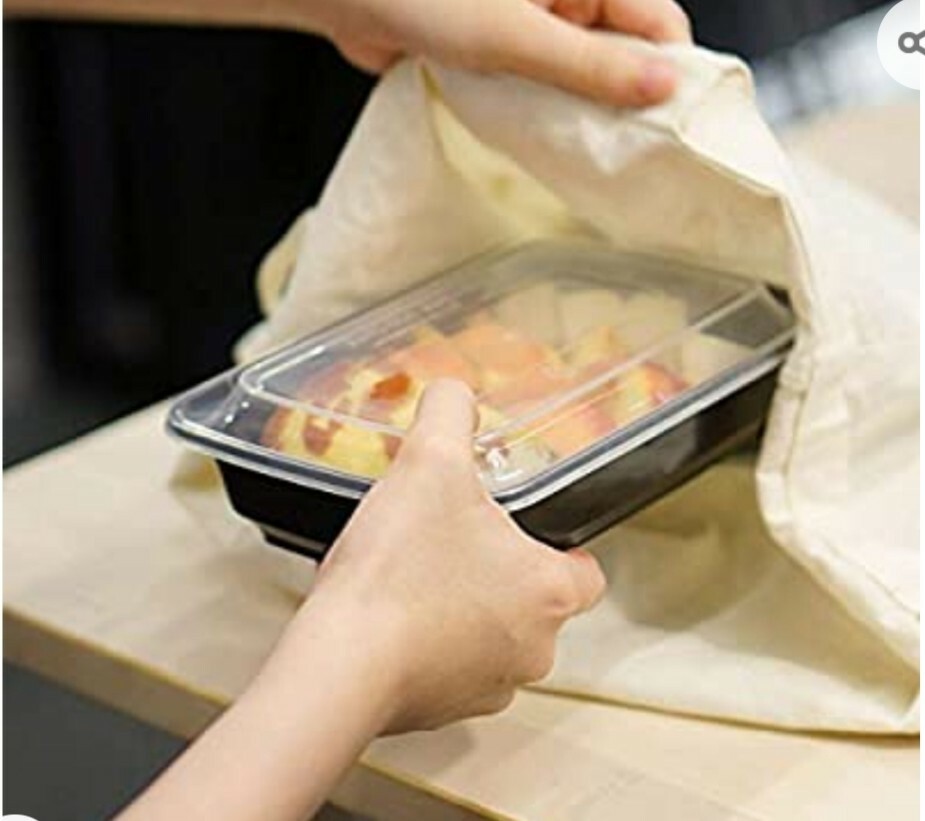 50 Set(100pcs)* 32 Oz Meal Prep Disposable Microwaveable Lunchbox Cont. W Lids gallery