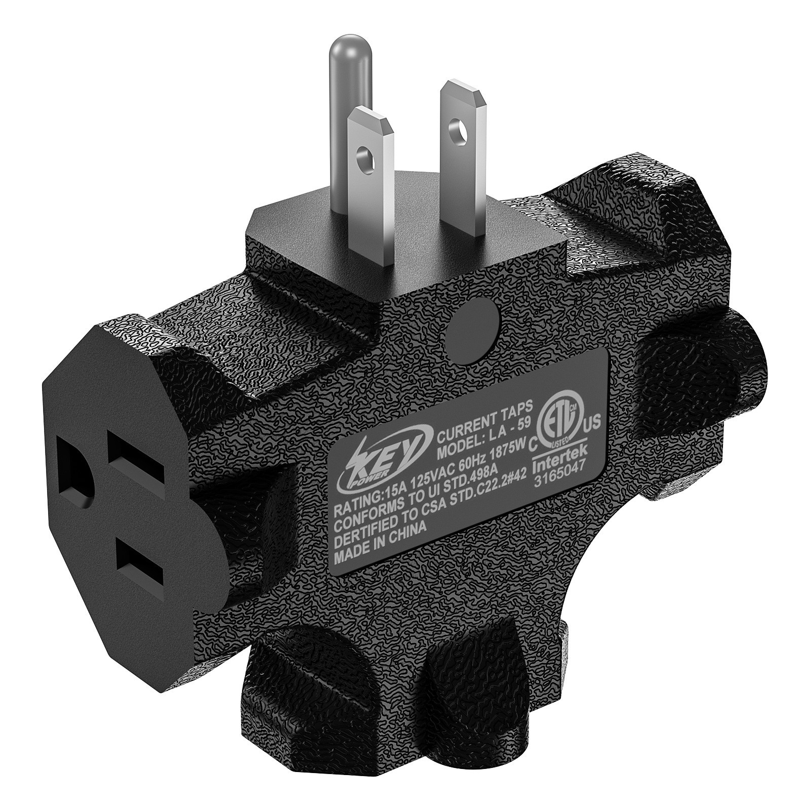 3-Pack 3 Way Plug Adapter,Power Splitter Plug Outlet,3 Way Electrical Splitter gallery