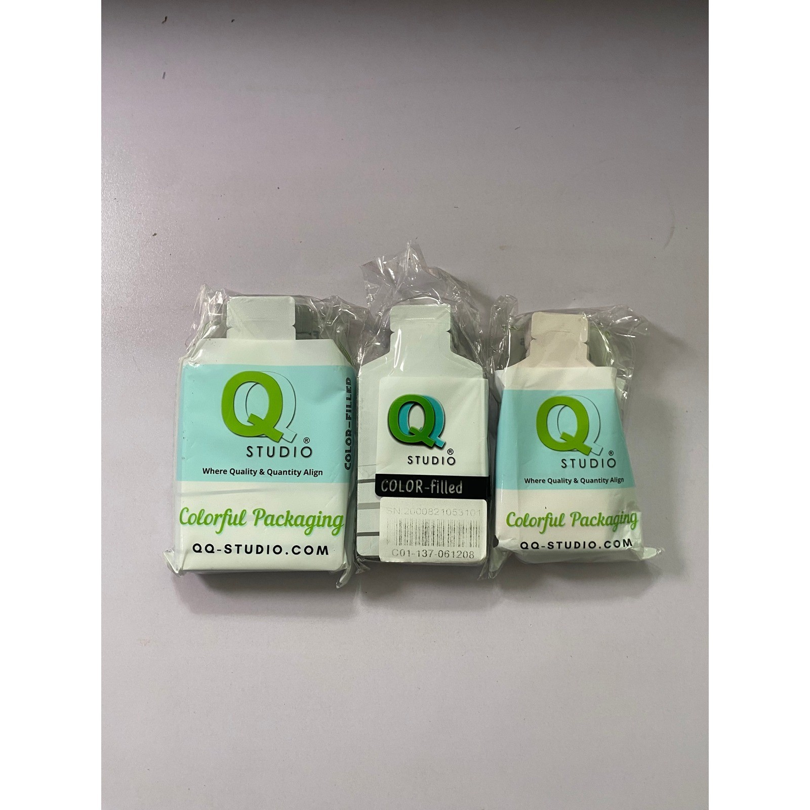 QQ Studio Colorful Packaging Supplies Lot of 3 Sealed Boutique Bags gallery