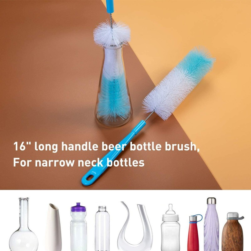 5 Pack Bottle Brush Cleaning Set，Long Handle Bottle Cleaner for Washing Narrow gallery