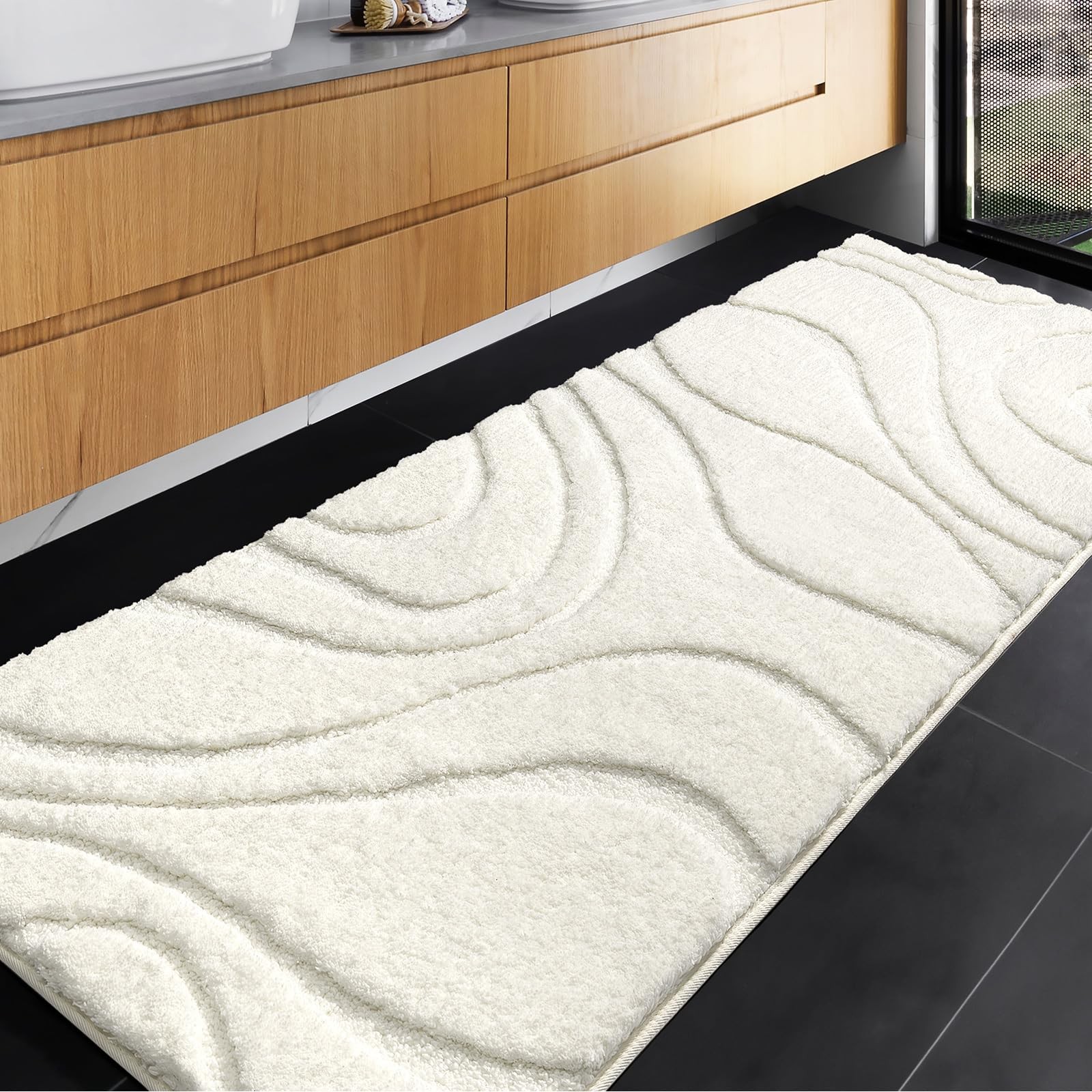 DEXDE Bathroom Rugs Runner 24 x 60 Inch, Extra Long and Non-Slip, Machine Washab gallery