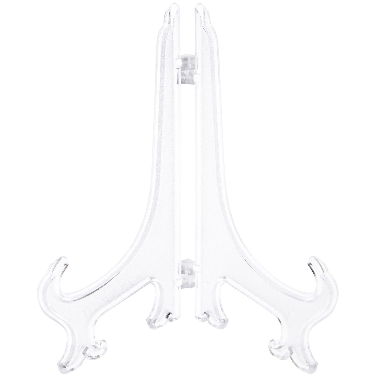 Bard's Hinged Clear Plastic Stand, 7" H x 5.5" W x 4.5" D (For 7" - 8.5" Plates) gallery