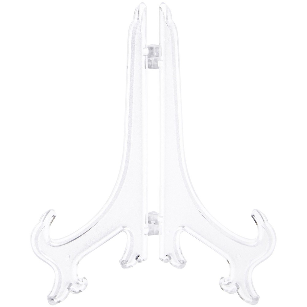 Bard's Hinged Clear Plastic Stand, 7" H x 5.5" W x 4.5" D (For 7" - 8.5" Plates)