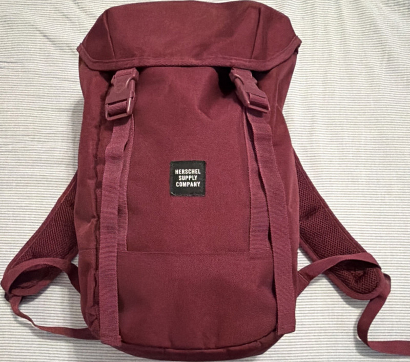 Herschel Burgundy Backpack 