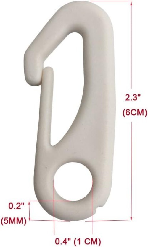 Water-Resistant Nylon Flag Pole Clips - 4 Pack Anti-UV Snap Hooks for Durability gallery