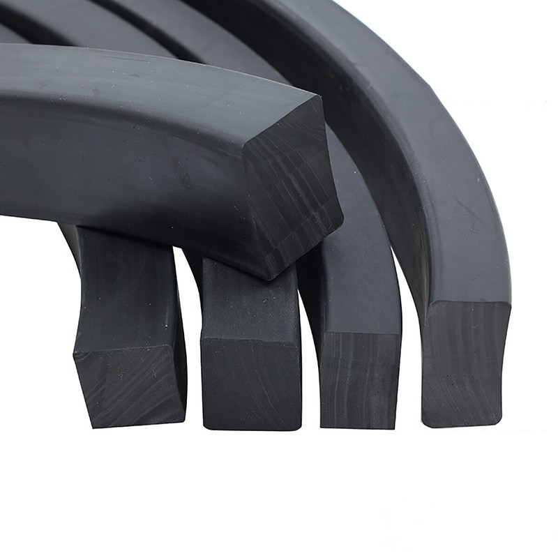 Solid Nitrile Rubber NBR Seal Strip Square Section Thick 4mm-30mm Oil Resistance gallery