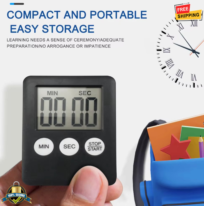 Mini Digital Kitchen Timer Multifunction Stopwatch LCD for Cooking & Sports gallery