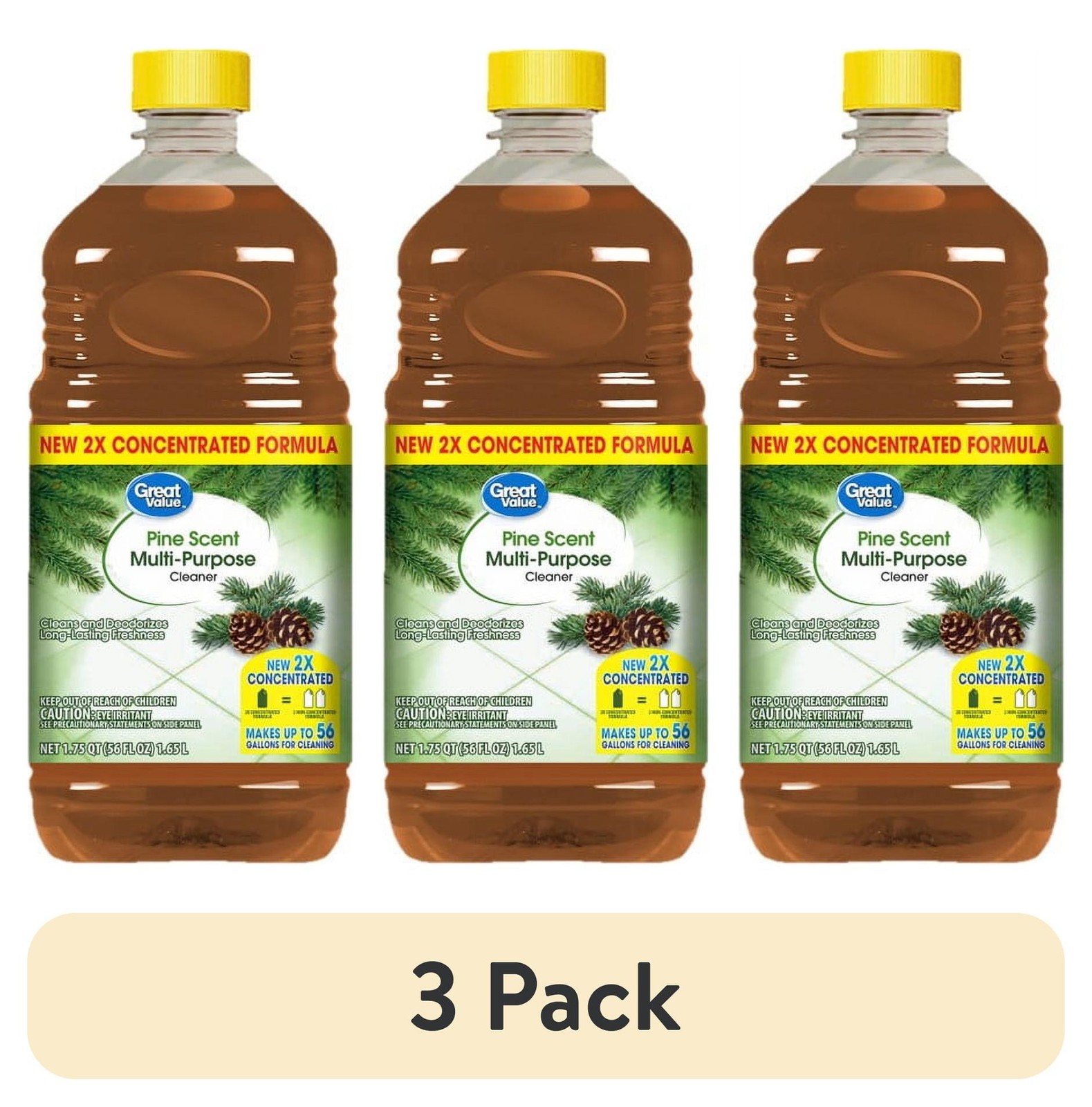 (3 pack) Great Value Multi-Purpose Cleaner, Pine Scent, 56 fl oz gallery
