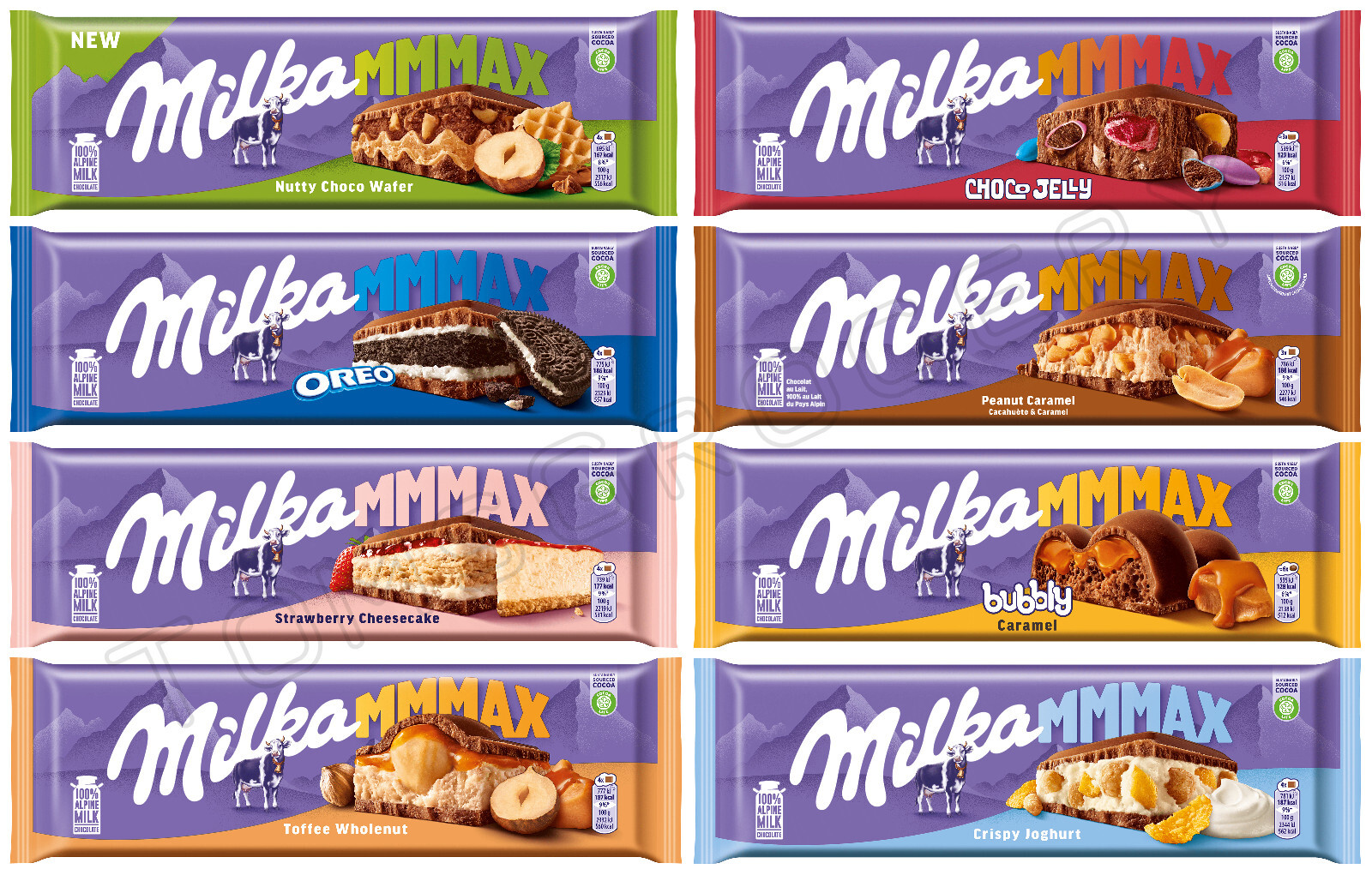 MILKA MMMAX Large Chocolate Bars Variety Bundle European Sweets Candy Treats gallery