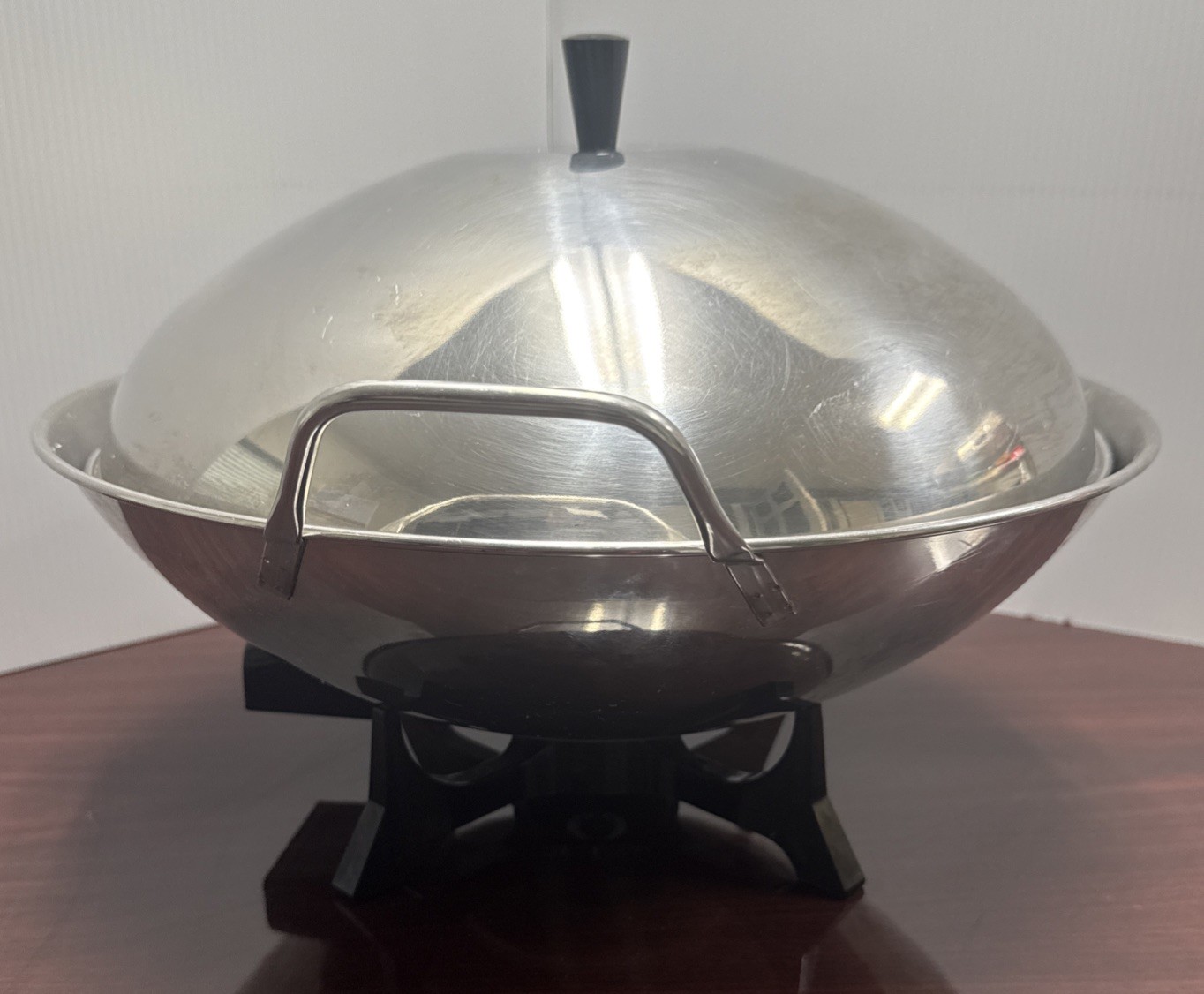 Vintage Farberware Model 303 Electric Wok Stainless Steel 14 Inches Works gallery