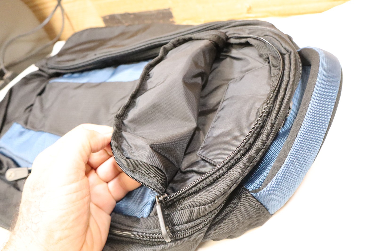 eddie bauer guide backpack Dual compartment Blue Vintage 5