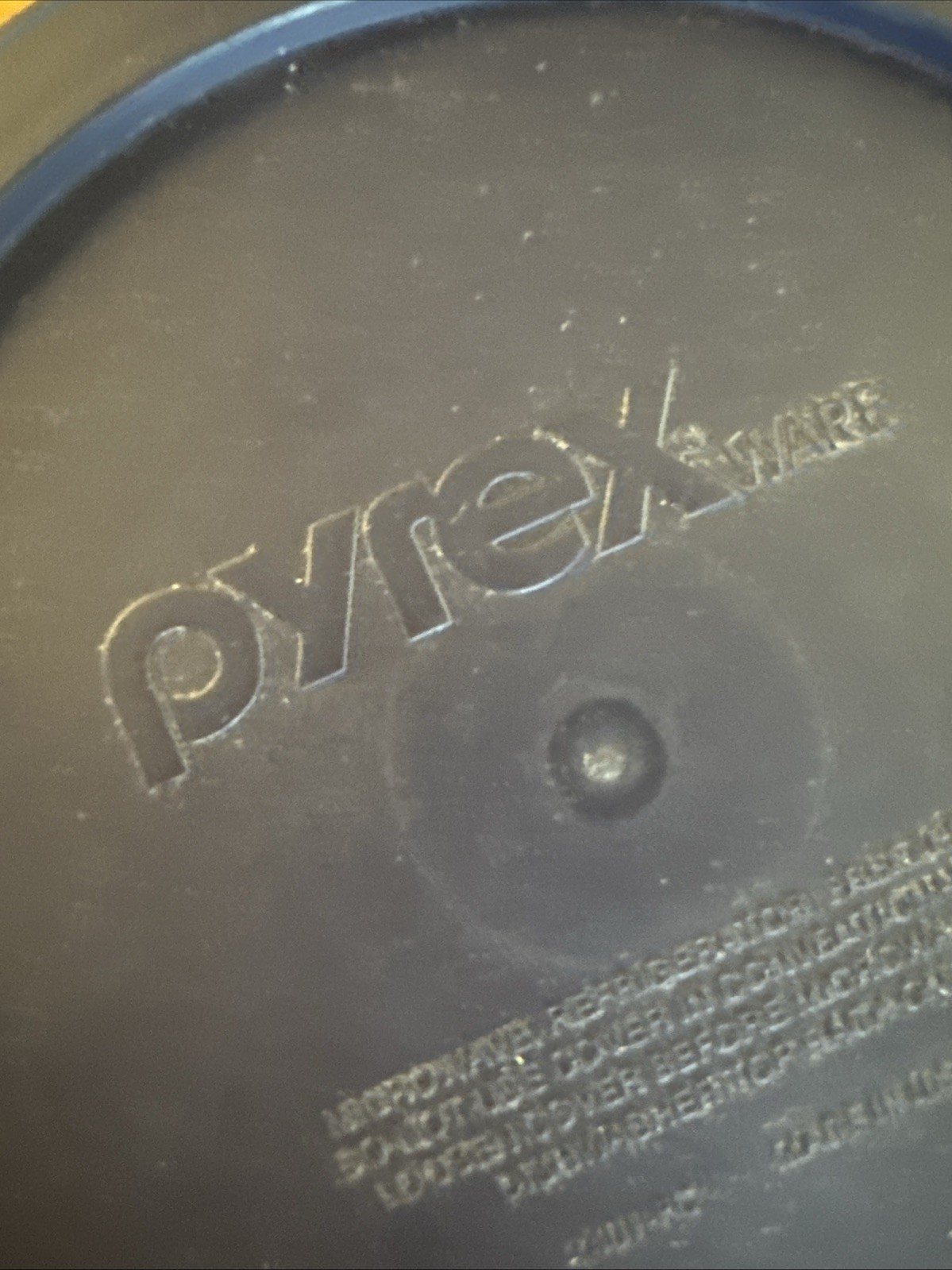 Pyrex Storage #7401-PC Dark Blue 6" Round Plastic Replacement Lid Cover 4 Cup gallery