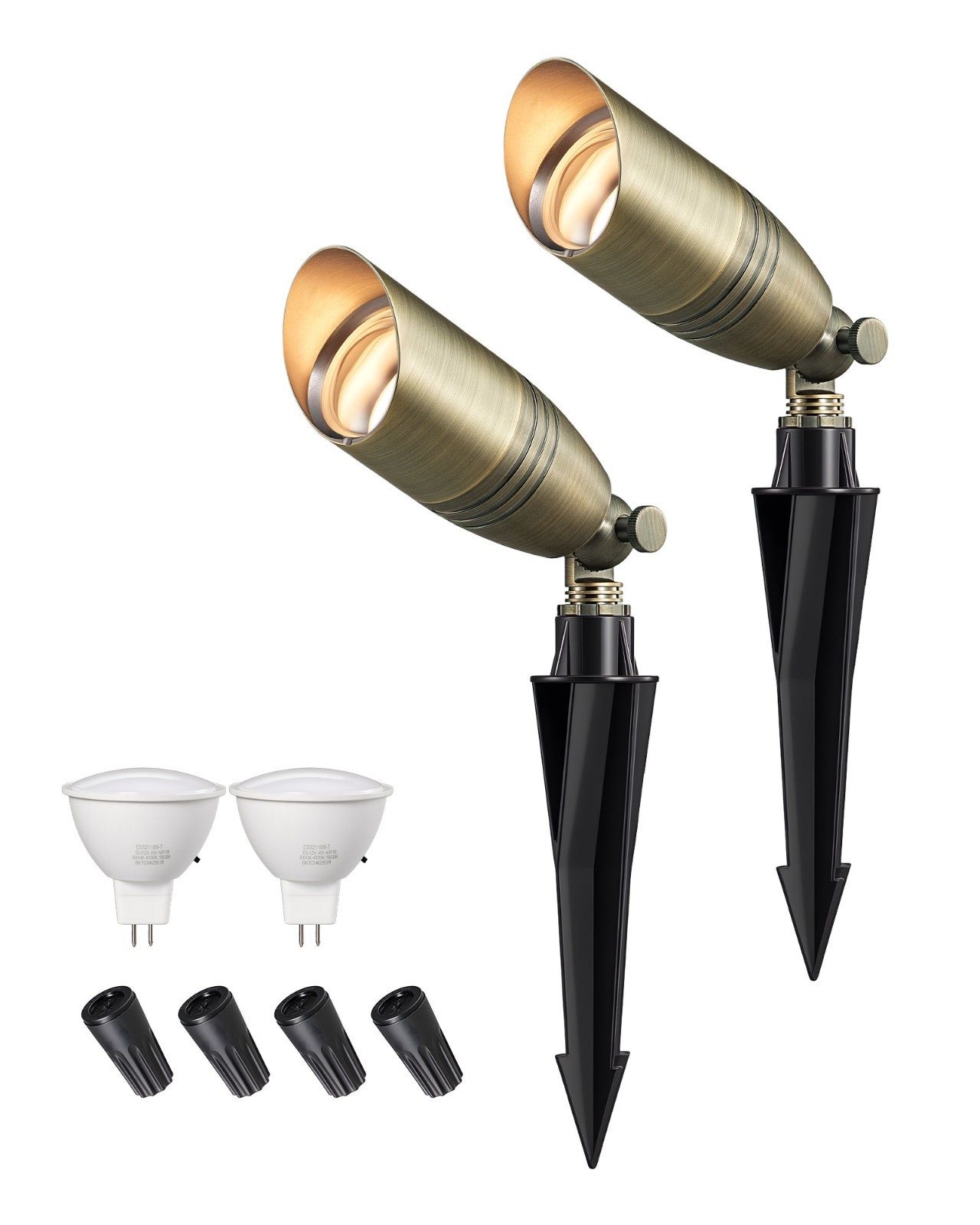 EDISHINE Solid Brass Outdoor Landscape Spotlights, 12V LED Low Voltage Landscape gallery