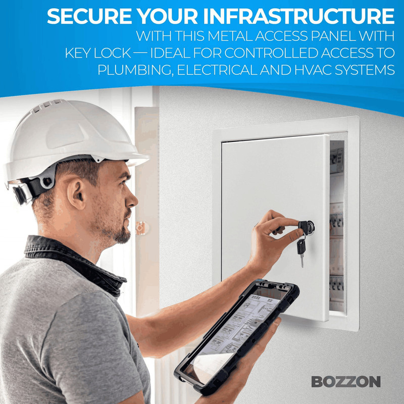 Access Panel for Drywall with Key Lock 8 x 8 inch Metal Door with a 1.2 mm gallery
