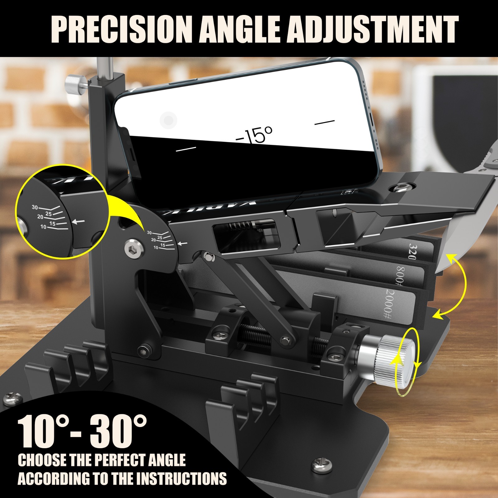 Upgraded XARILK Professional Knife Sharpening System GEN2,Knife Sharpener Tool gallery