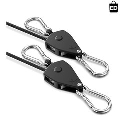 Effortless Ratchet Tie Down Straps – 8ft, 75lbs, 2 Pack for Hanging & Securing
