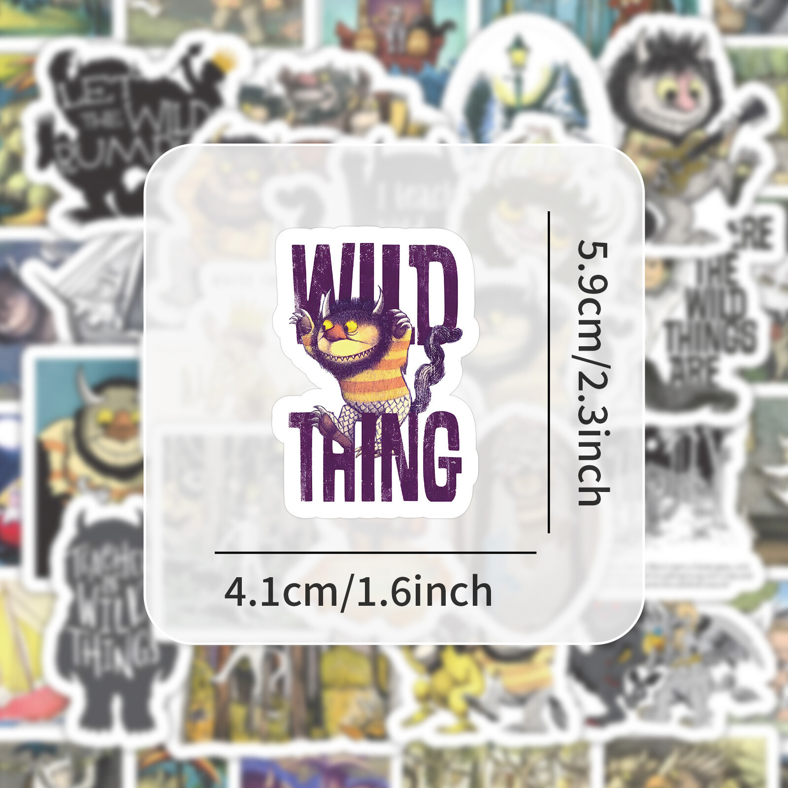 100Pcs Where The Wild Things Are Stickers for Kid Water Bottle Laptop Waterproof gallery