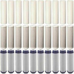 Reverse Osmosis Replacement Filters 2.5″ x 9.75″ Sediment / CTO / GAC Carbon 30p