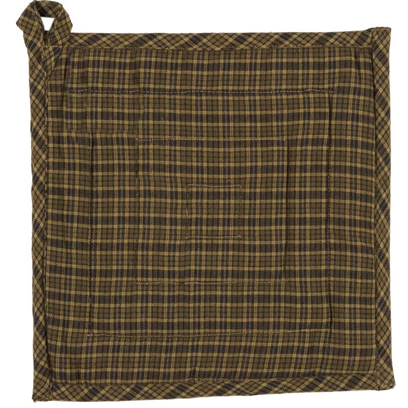 Pot Holder Tea Cabin Rustic 8x8 Quilted Patchwork Kitchen Table Decor VHC Brands gallery
