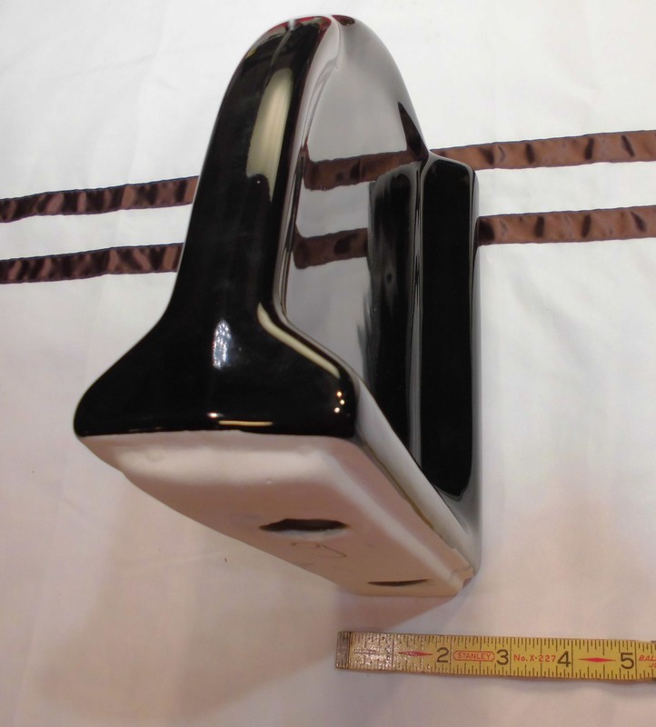 Ceramic *Glossy Black* Large Corner Bath-Shower Soap Dish-Tray-Shelf, New Mint gallery