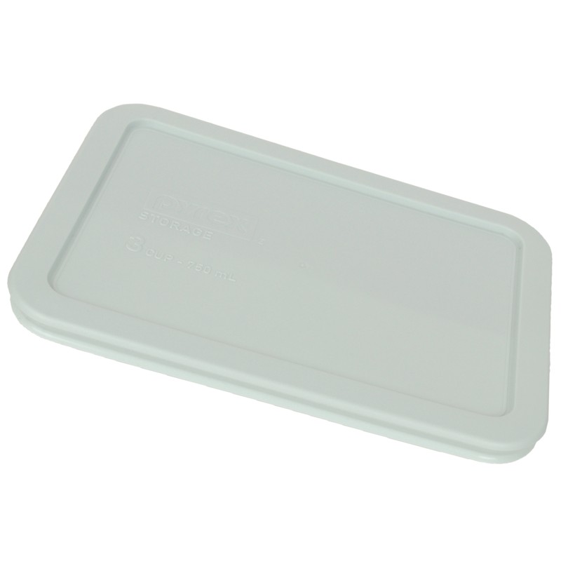 Pyrex 7210-PC Muddy Aqua Rectangle 3 Cup Plastic Storage Lid 2PK for Glass Dish gallery