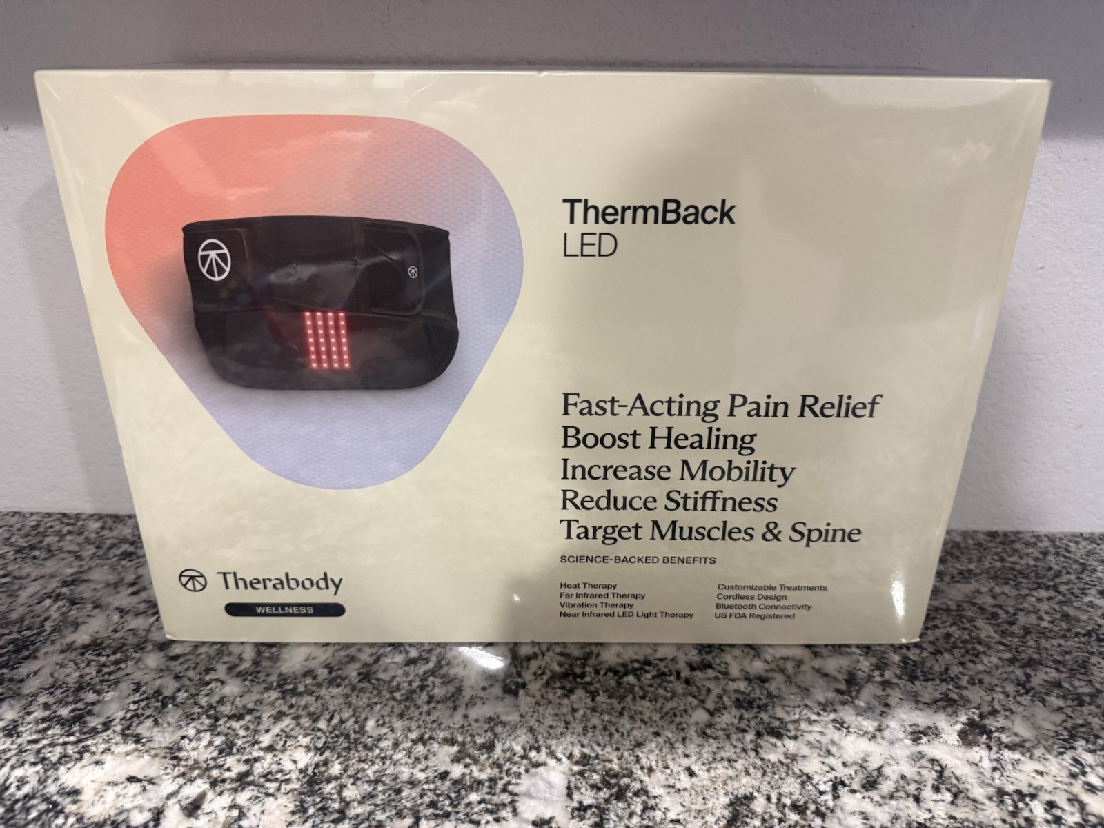 Therabody - ThermBack LED 4-in-1 Back Wrap With Heat, Far infrared, Vibration gallery