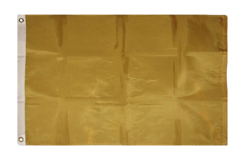 (2 pack lot) 2x3 Gold Solid Plain Blank Color Flag 2'x3' Banner Grommets gallery
