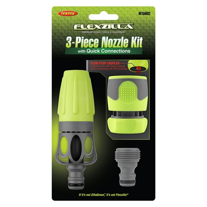 Flexzilla 3 Piece Hose Nozzle Kit w/ Quick Connections Legacy HFZGAK02 Free Ship gallery