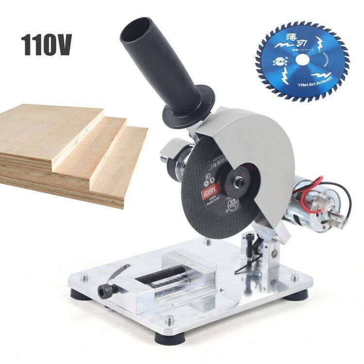 Mini Table Saw,4" 0-45° Miter Saw,Portable Small Hobby Chop Saw Cutting Machine gallery