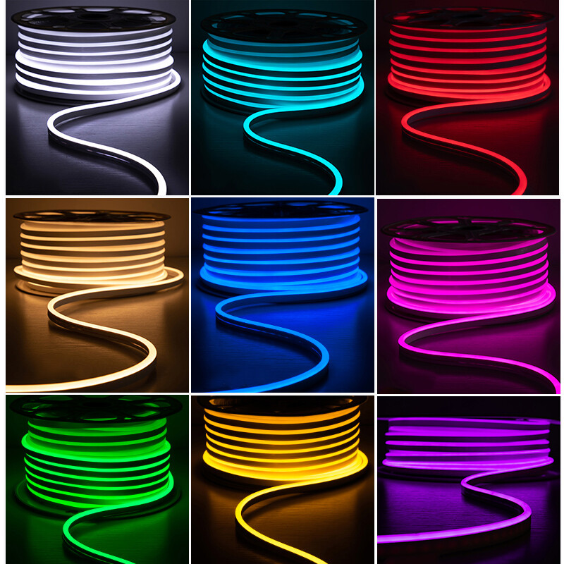 LED Neon Rope Lights Strip Waterproof Flexible Home Garden Holiday Party Decor gallery