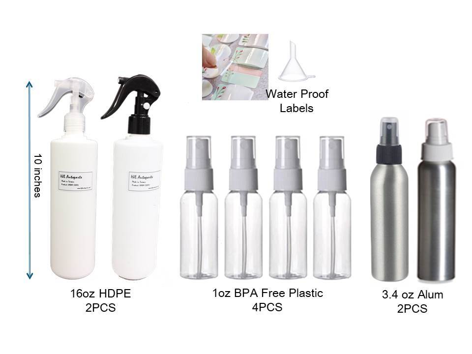 8PCS HDPE Plastic spray bottles 16oz alcohol botellas de spray for virus protect gallery