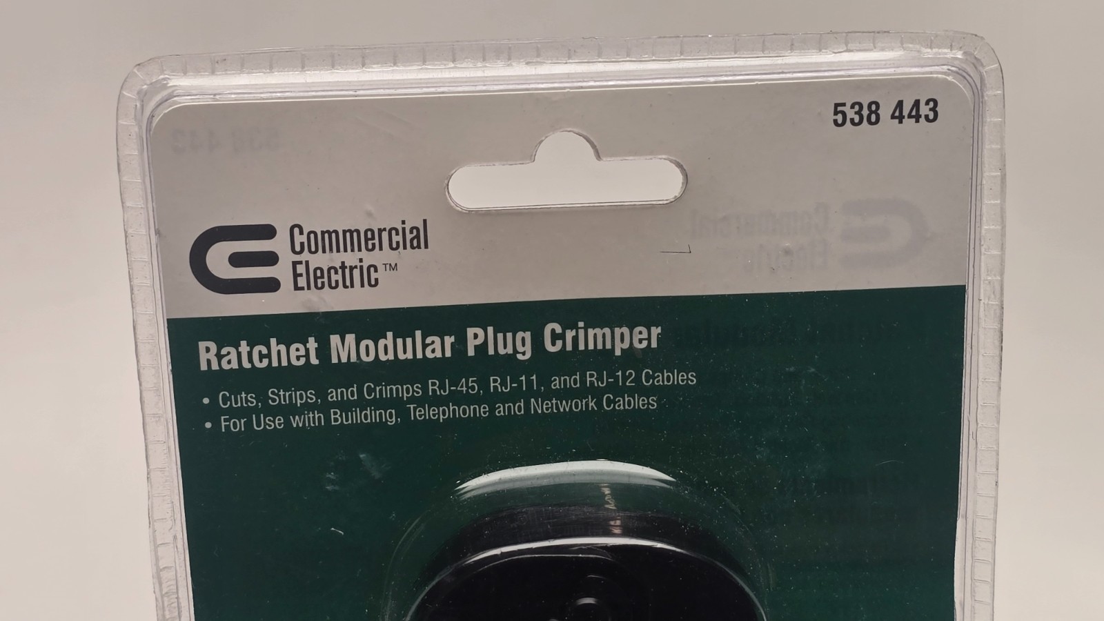 Commercial Electric - Ratchet Modular Plug Crimper RJ45 RJ11 RJ12 -Brand NEW! gallery