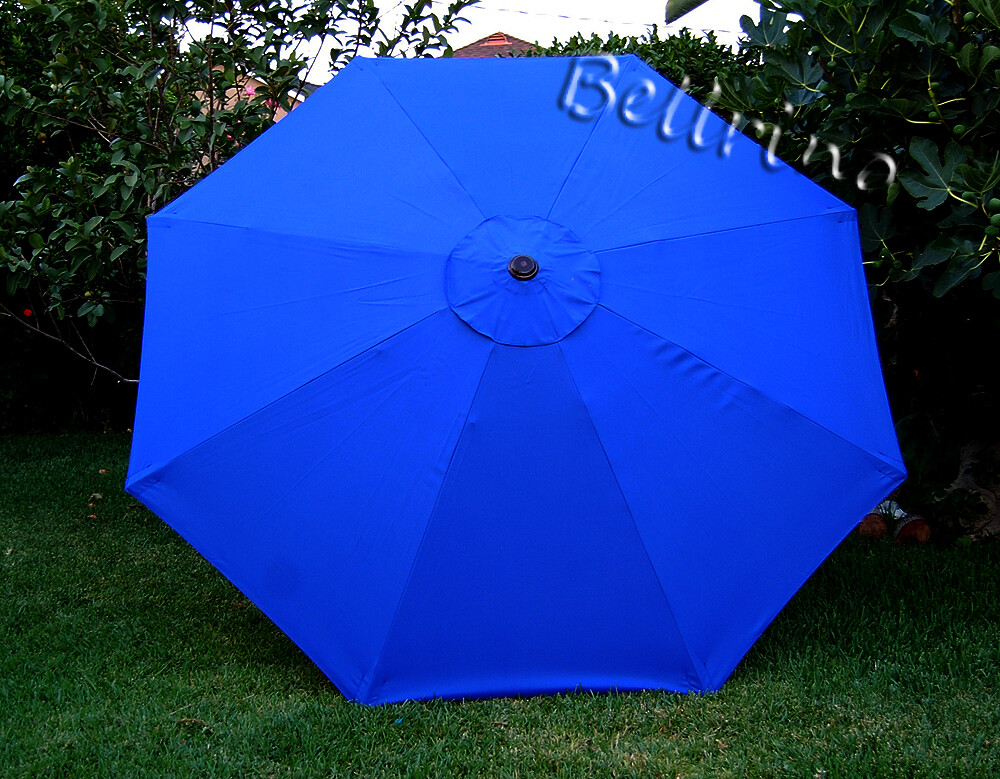 Patio Umbrella Top Canopy Replacement Cover fit 9 ft 8 ribs ROYAL BLUE gallery