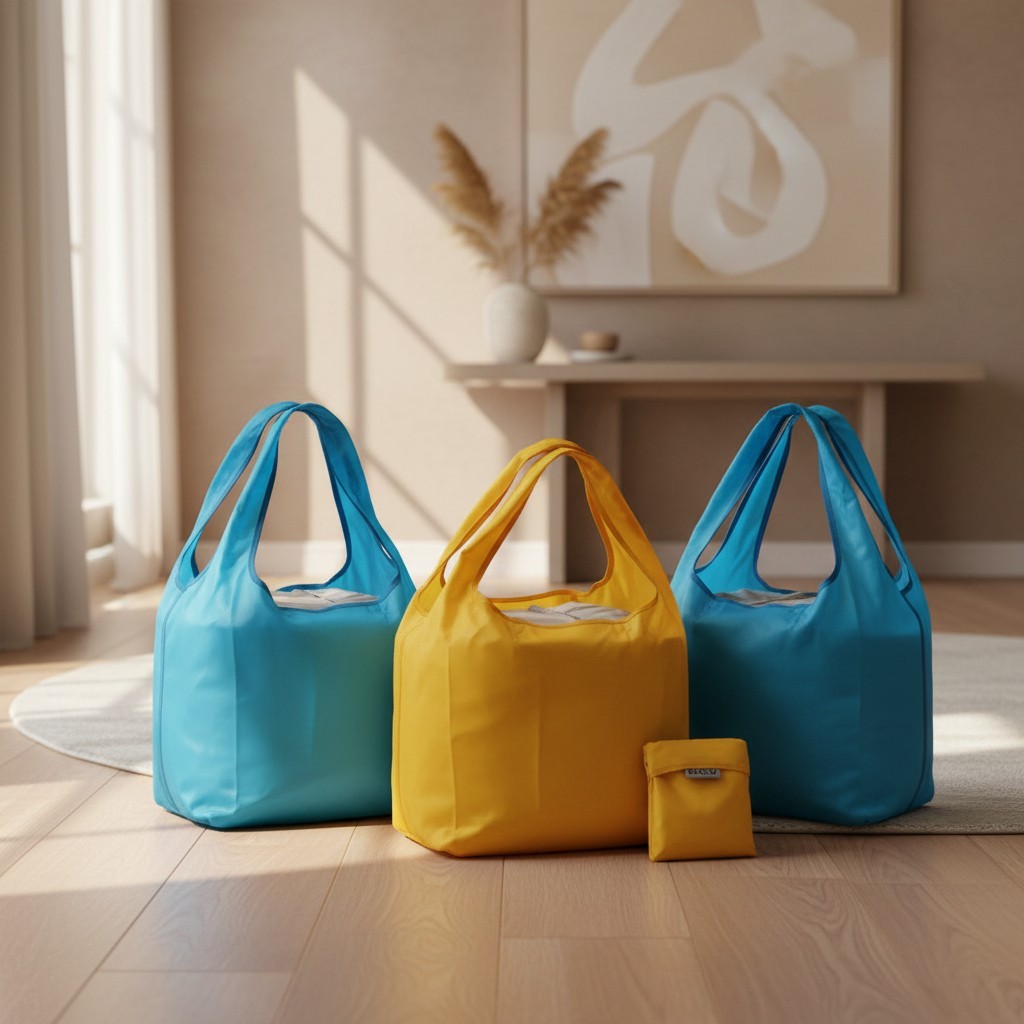 Compact Foldable Shopping Bags - Heavy Duty, Machine Washable & Stylish gallery