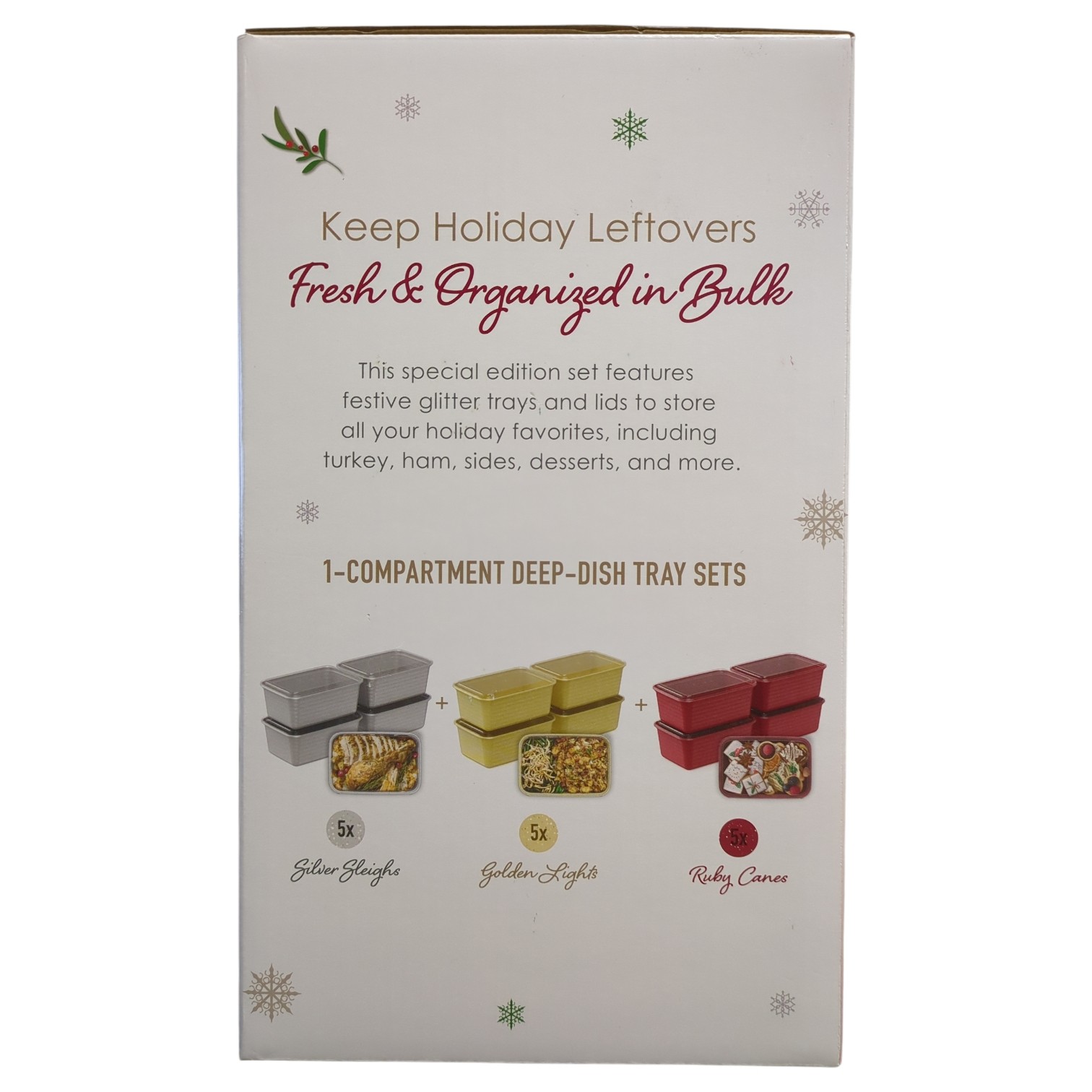 Bentgo Prep 30pc Deep-Dish Food Storage Set, Holiday Glitter Collection gallery