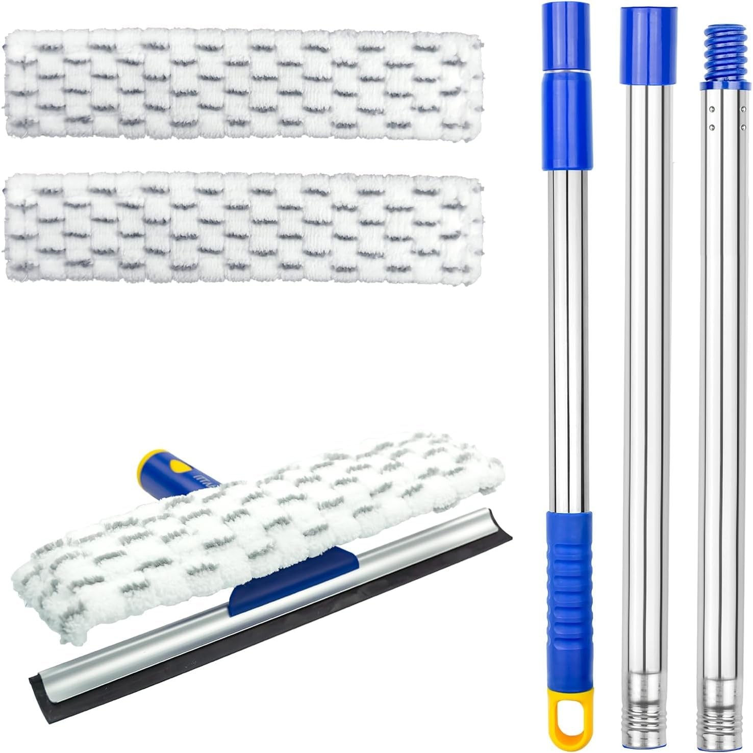 53" Window Squeegee Cleaner, 2 in 1 Window Cleaning Tool Kit, Shower Squeegee gallery