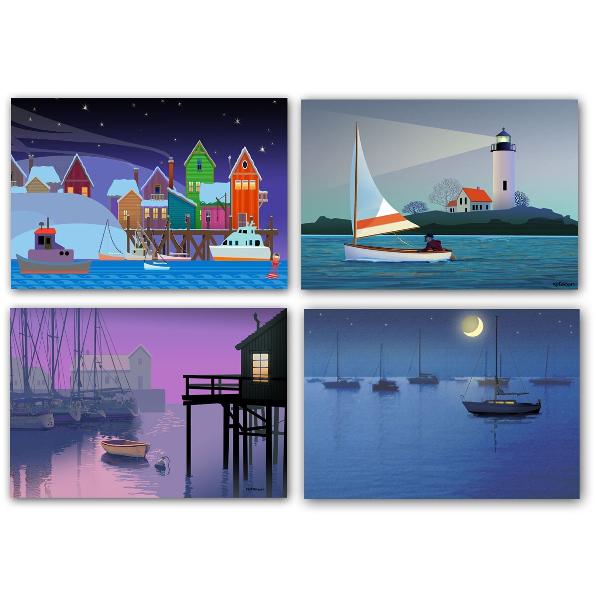 Boating Postcards | 40 Pack All Occasion Postcards | Marina Postcards-17109 gallery