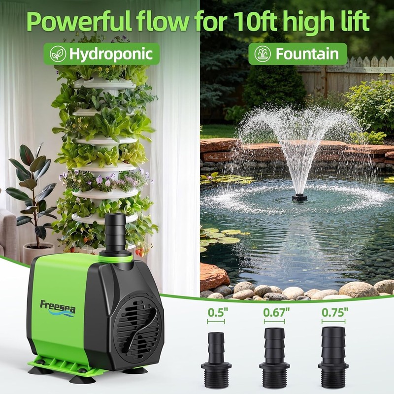 800GPH Circulating Pond Pump: 3- Durable Operation gallery