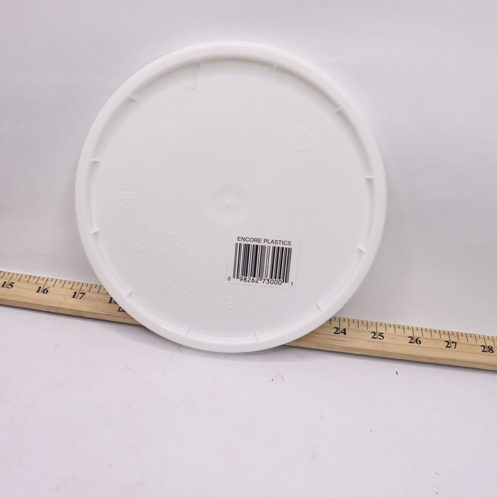 Encore Plastics Pail Pry-Off Lid Plastic White 1-Gallon 10000 gallery