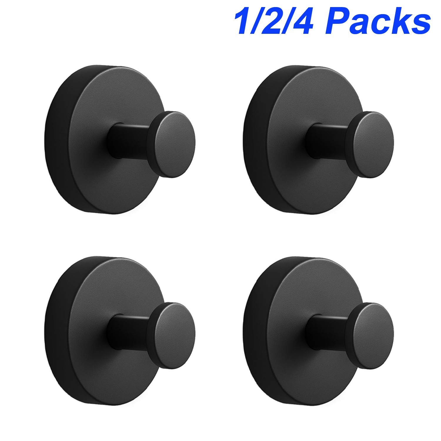 1-4pc Suction Cup Hooks for Shower-Removable for Bathroom Window Glass Door Wall gallery