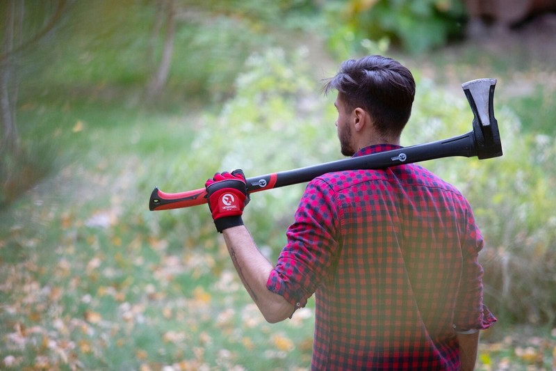 INTERTOOL 35-inch Splitting Maul, Axe, 5 lb Shock Absorbing Handle HT08-0275 gallery