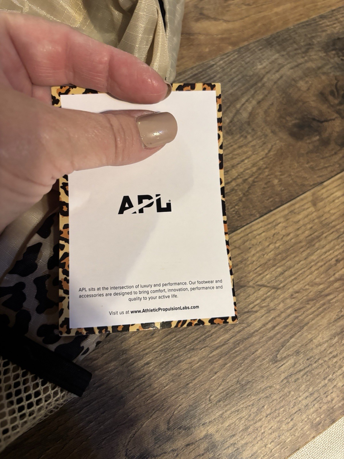 APL Packable All Purpose Backpack Leopard Print Beige/Black 20L Lightweight 3