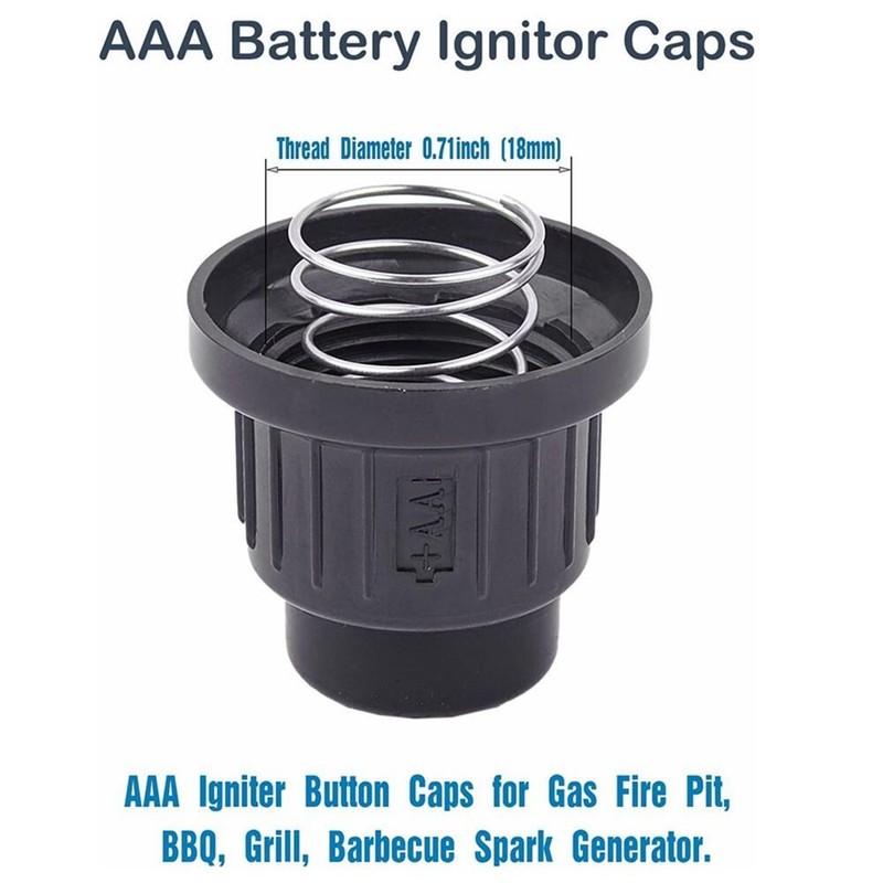 2x AAA Battery Igniter Cap Button for Gas Fire Pit BBQ Grill Barbecue Spark C226 gallery