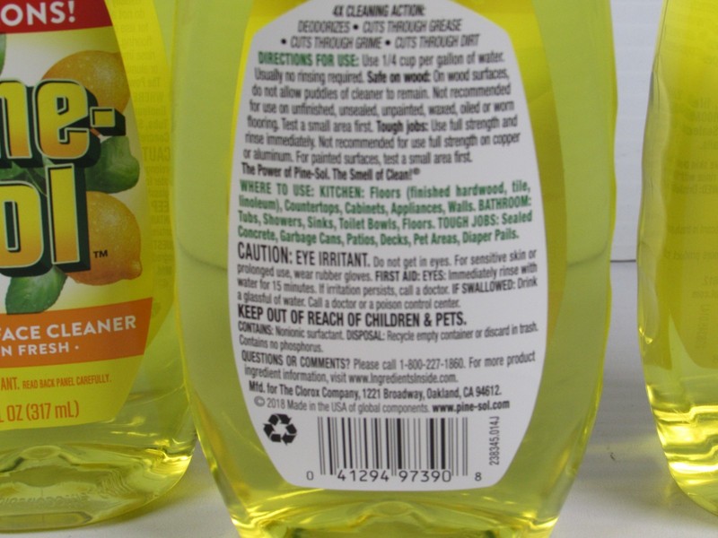 Pine-Sol Multi-Surface Cleaner Lemon Fresh Concentrate, Makes 5 Gal, Lot of 3 gallery