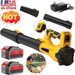 New Cordless Leaf Blower 650CFM/280MPH & 6 Speed Levels Electric w/2 Batteries