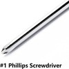 Phillips Screwdriver 10 Inch, Long #1 10 Inch #1, Red, Silver gallery